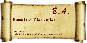 Bombicz Atalanta névjegykártya